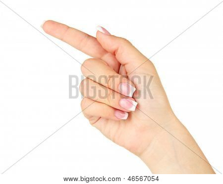 Sormi oikeinkirjoitus aakkoset American Sign Language (ASL). Kirjain G