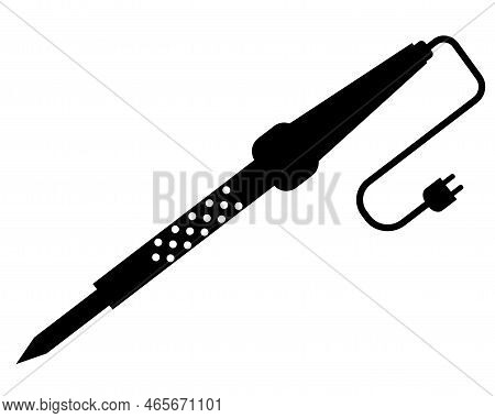 Soldering Icon On White Background. Soldering Iron Sign. Tool Symbol. Flat Style.