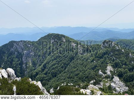 The Peaks Northern Small Risnjak (1,428) And Southern Small Risinjak (1,446) In Risnjak National Par