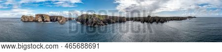 The Cliffs And Sea Stacks At Port Challa On Tory Island, County Donegal, Ireland
