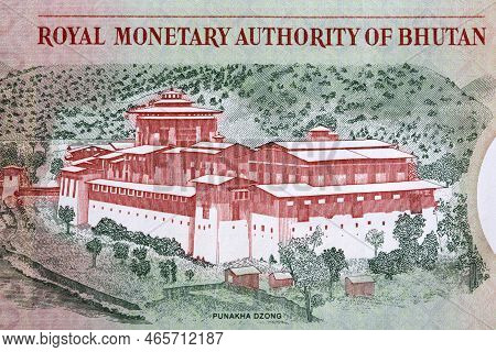 Punakha Dzong From Bhutanese Money - Ngultrum