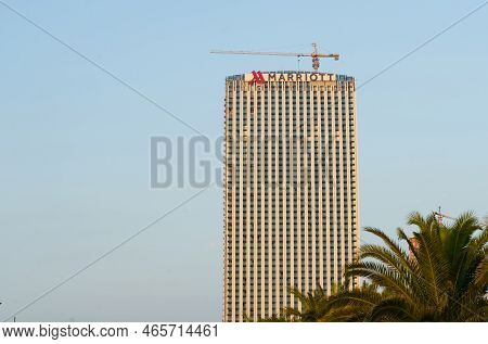 Batumi, Georgia, Ajaria - August 30, 2022: Marriott Batumi Multifunctional Residential Complex.