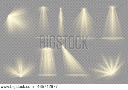 Glow Yellow Spotlight Special And Light Effect.
