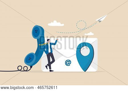 Contact Us Via Email, Phone Or Office Location, Communicate With Customer Or Client, Business Inform