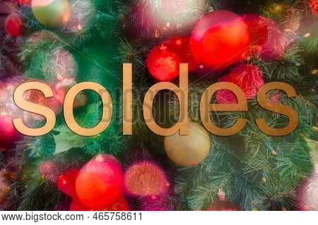 A Background Picture Of Festive Bokey Blurry Christmas Lights During The Holiday Season And French S