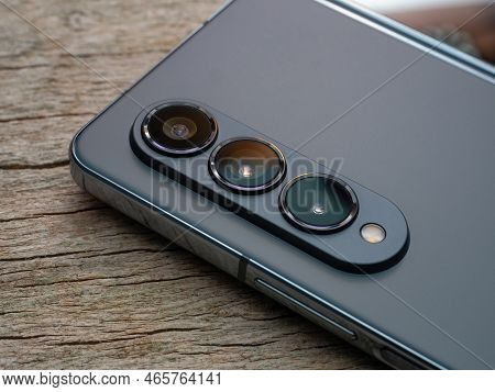 Galati, Romania - November, 17 2022: Samsung Launches Galaxy Z Fold4, The Forth Generation Of A Fold