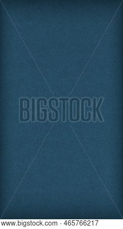 Dark Blue Colored Paper Texture. Tinted Vertical Background. Textured Mobile Phone Wallpaper With Vi