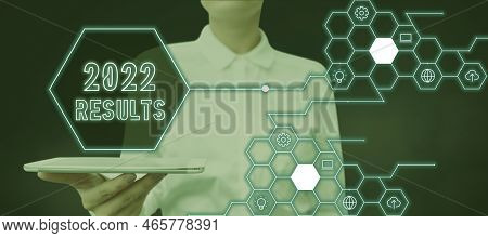 Handwriting Text 2022 Results. Conceptual Photo Any Outcome Of An Action Or Event That Happens In Th