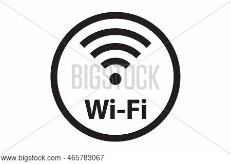 Wi Fi Symbol Signal Connection. Vector Wireless Internet Technology Sign. Wifi Network Communication