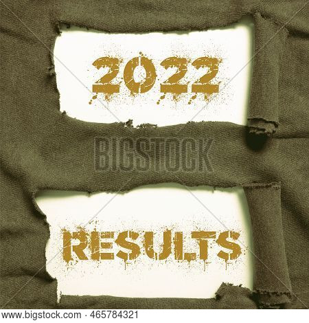 Conceptual Caption 2022 Results. Business Showcase Any Outcome Of An Action Or Event That Happens In