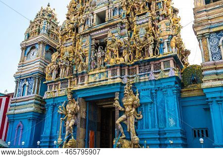 Sivasubramania Swami Kovil Hindu Temple In Colombo In A Sunny Day, Sri Lanka