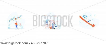 Buy Or Sell In Stock Market And Crypto Currency Trading, Brainstorming For New Idea, World Economic 