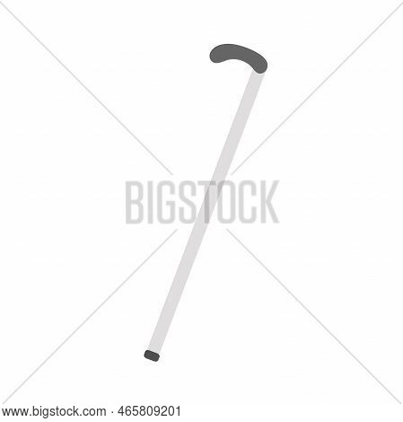 Walking Stick. Crutch Equipment For Walking A Pensioner. Means Of Transportation. A Medical Device F
