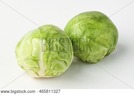 cabbage, mini cabbage, small cabbage, baby cabbage isolated on white background