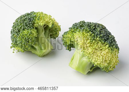 broccoli, mini broccoli, small broccoli isolated on white background