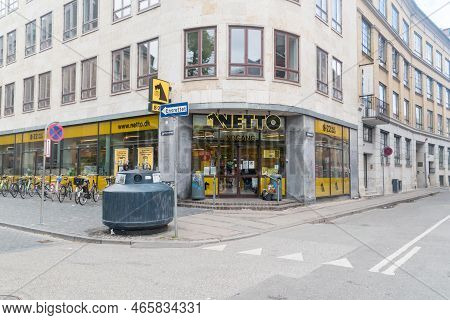 Copenhagen, Denmark - July 26, 2022: Netto Discount Grocery Store.