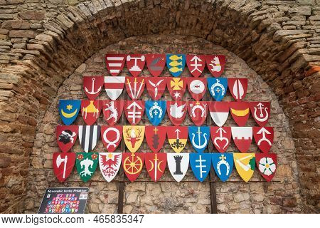 Checiny, Poland - September 14, 2022: Checiny Castle - A Royal Castle From The Turn Of The 13Th And