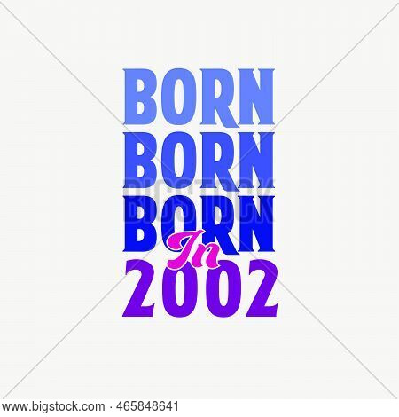 Born In 2002. Birthday Celebration For Those Born In The Year 2002