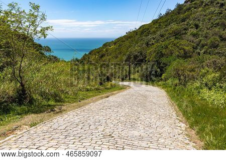 Road To The Beach In Canto Grande Beach, Bombinhas, Santa Catarina, Brazil