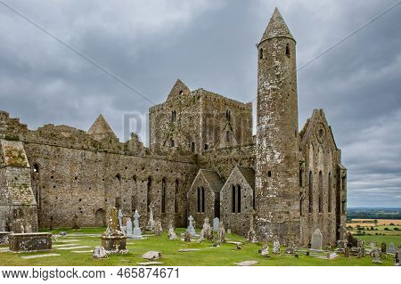 The Rock Of Cashel. Irish Cashel Of The Kings And St. Patricks Rock, A Historic Site Located At Cash