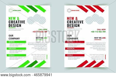 Corporate Business Agency Brochure, Flyer, Poster, Banner, Layout Design Template, Creative Flyer De