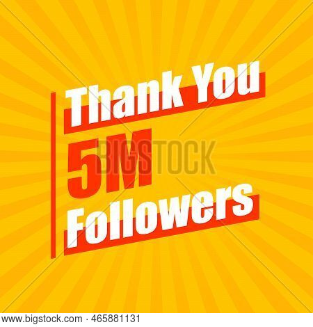 Thanks 6m Followers, 6000000 Followers Celebration Modern Colorful Design.