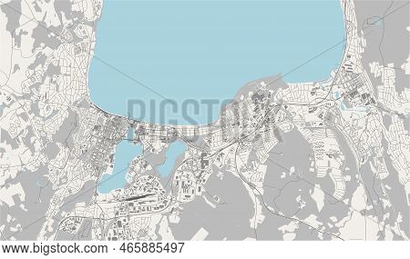 Map Of The City Of Jonkoping, Sweden