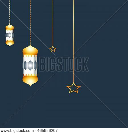 Ramadan Kareem Background Illustration With Lights. Ramadan Kareem, Islamic Holy Night, Theme Design