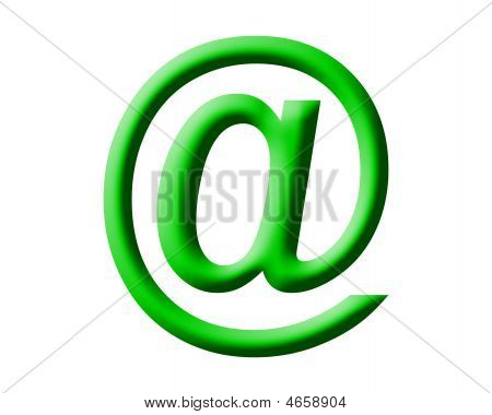 Arobase an Email Symbol illustration