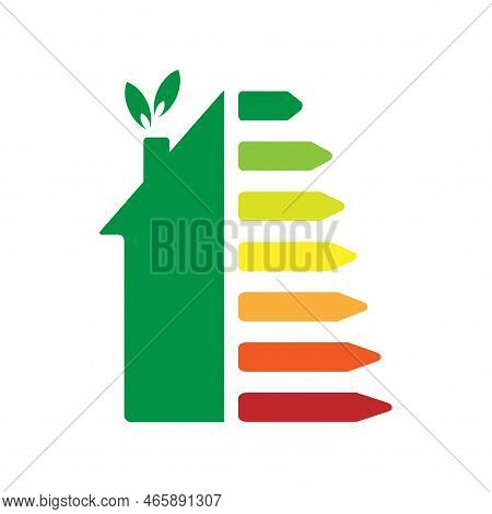 House Energy Saving. Renewable Energy Concept. Sustainable Development. Ecology Concept. Vector Illu