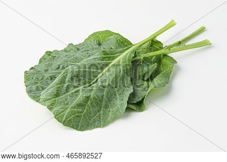 kale, kail, leaf cabbage isolated on white background