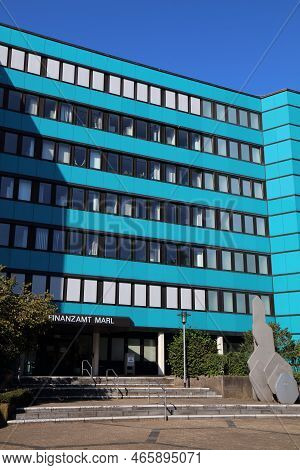 Marl, Germany - September 20, 2020: Tax Office (finanzamt) Of Marl, Germany. Marl Is An Important Fo