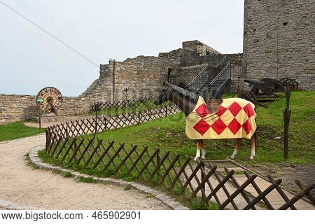 Checiny, Poland - September 14, 2022: Checiny Castle - A Royal Castle From The Turn Of The 13Th And