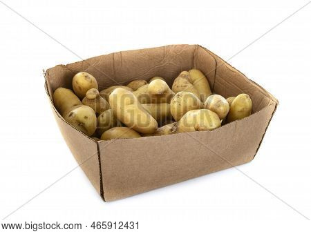 Ratte Potato In Front Of White Background
