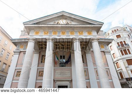 Chamber Of Commerce Of The Province Of Venezia Giulia In Piazza Della Borsa In Triest.