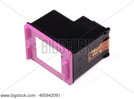 Ink Jet Cartridge, Isolated On White