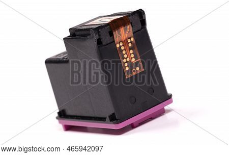 Ink Jet Cartridge, Isolated On White