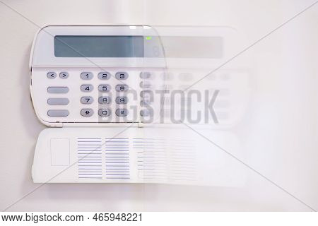 Alarm System In An Apartment, House Of Business Office. Surveillance And Protection Console Against 