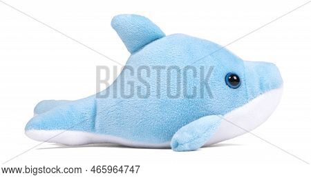 Pliuche Green Toy On White, Closeup - Isolated On White