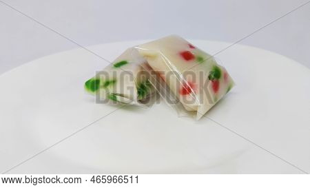 Nagasari Mutiara Is A Traditional Snack From Indonesia, From Rice Flour, Coconut Milk And Sugar.