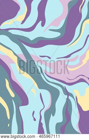 Abstract Geometric Background With Art Psychedelic Pattern Of Lines. Cool Groovy Liquid Background V
