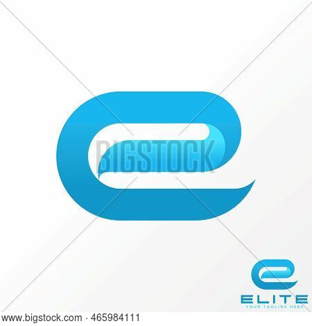 Simple And Unique Letter Or Word E Lowcase Font On 3d Shape Creative Image Graphic Icon Logo Design 