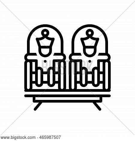 Black Line Icon For Kings Monarch Emperor Prince Earl Supreme-ruler Sultan Crown Princess