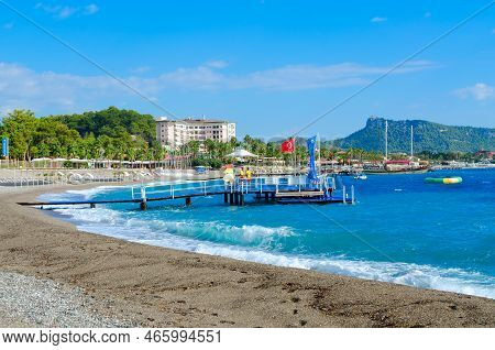 Camyuva, Turkey - September 23, 2022: Beautiful View Of Resort Village Camyuva, Suburb Of Kemer, Ant
