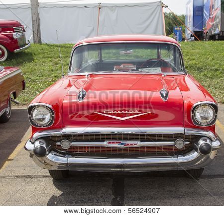 1957 Red Chevy Nomad