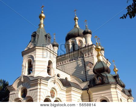 Een Russisch-orthodoxe kathedraal