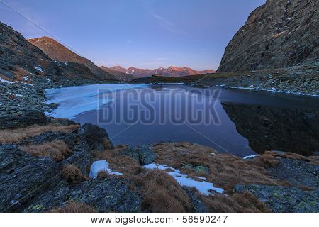 Caltun Lake In Fagaras Mountains