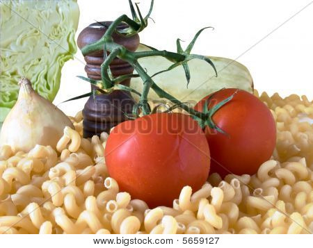 Pâtes et légumes