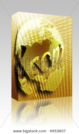 Dotcom illüstrasyon kutu paket