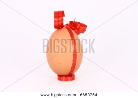 Easter Egg With Red Band
